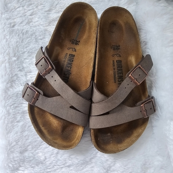BIRKENSTOCK Yao Birko-Flor Birkibuc Sandals - Picture 4 of 11